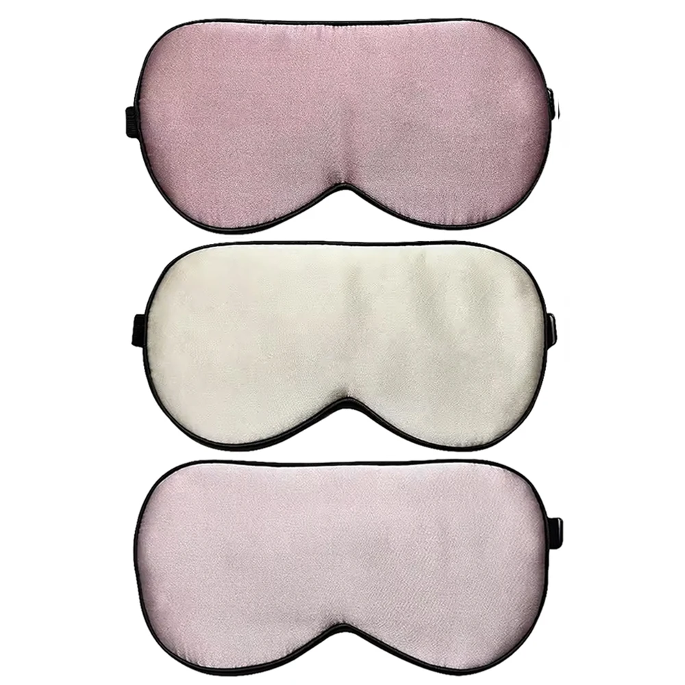 Mascarilla para dormir de seda de morera 100% pura, cubre ojos para dormir, venda para los ojos con correa ajustable, cómoda y súper suave