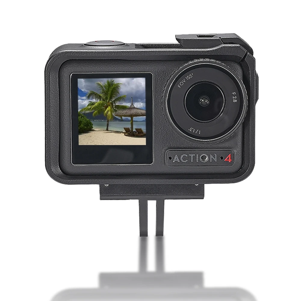 Adaptador magnético de duas garras, rosca 1/4 para dji action 4 3, porta universal para dji action 4 /dji action 3, acessórios para câmera