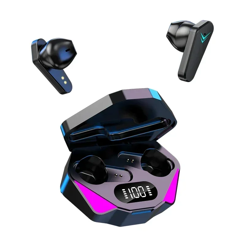 X15 도매 Tws 이어폰 블루투스 무선 상자 V5.1 귀 헤드폰 Blutooth 보청기 스포츠 게이머 헤드셋 전화