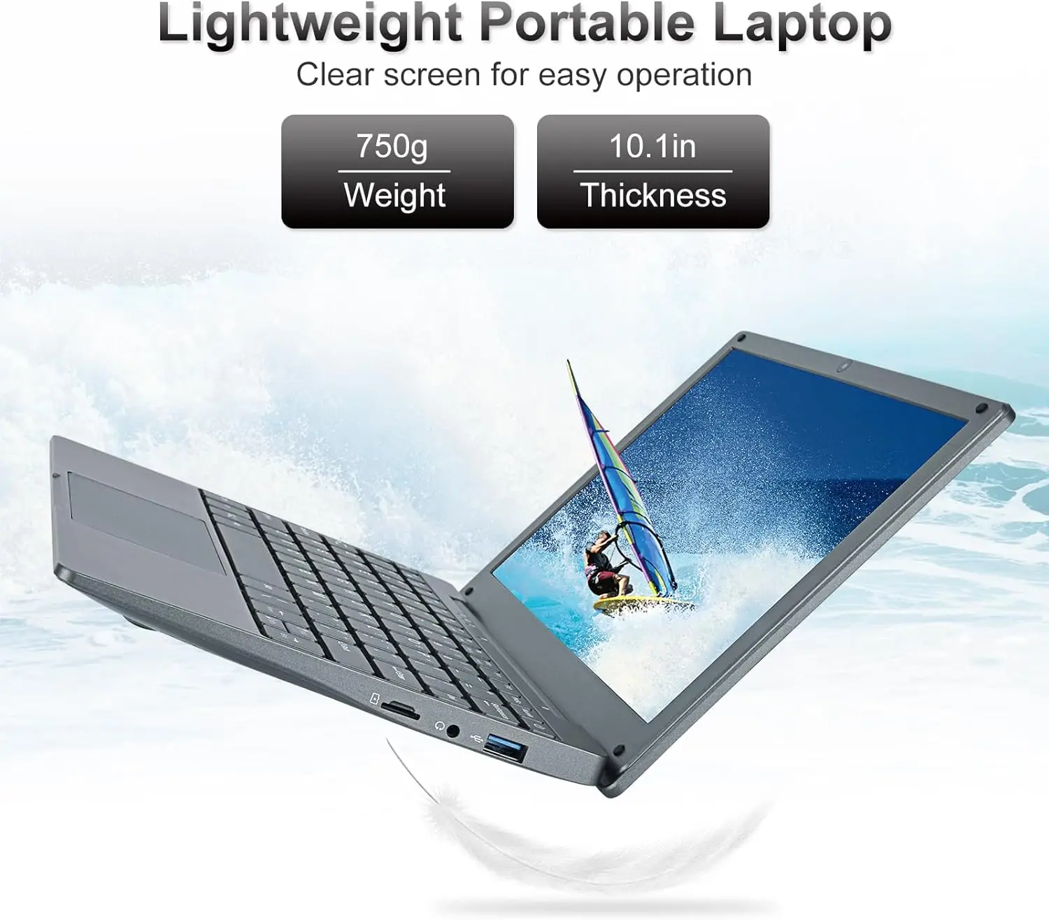 Windows 11 Laptop para Crianças e Mulheres, Notebook, Computador, Intel Celeron, N4020, Aprendizagem, Netbook, 8GB, 128GB, 10,1"