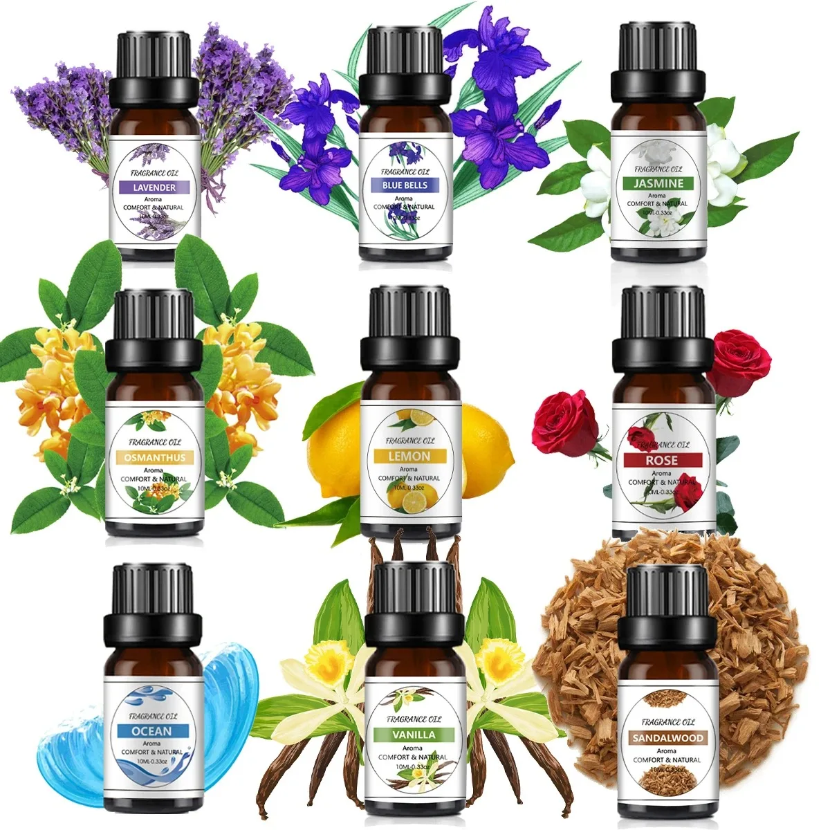 10Ml huile essentielle saveur de Fruit plante naturelle faisant diffuseur huile essentielle mangue ananas arôme huile pour bricolage bougies de savon
