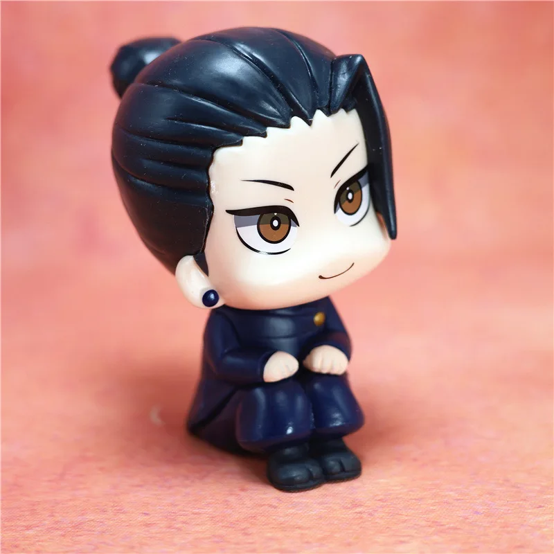10 cm Q-Version Jujutsu Kaisen Anime Charakter Action Figur Gojo Satoru Getosuguru Desktop Auto Ornament Dekor Kawaii Spielzeug Geschenke