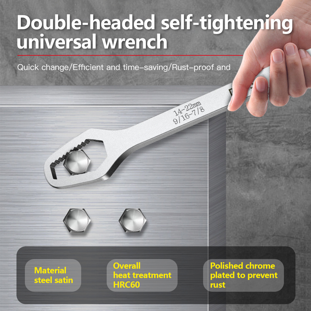 8-22mm Universal Torx ประแจ Self-กระชับปรับแว่นตาประแจ BOARD Double-HEAD Torx Spanner เครื่องมือสําหรับโรงงาน
