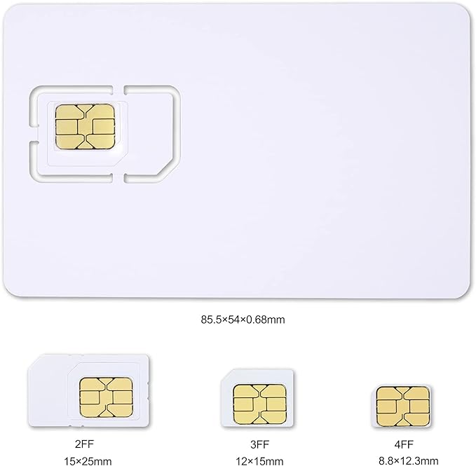 Oyeitims เครื่องอ่านการ์ดอัจฉริยะ + 5ชิ้น2FF/3FF/4FF ซิมการ์ดเปล่า VoLTE LTE WCDMA GSM USIM Card + 3.9.31 ver. ซอฟต์แวร์