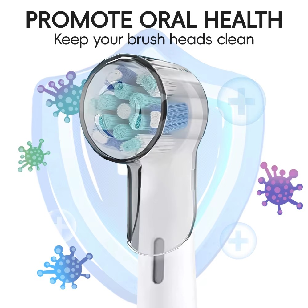 Tandenborstelkop Stofdicht Covers Caps Voor Oral B Vervangende Opzetborstels en iO Serie Elektrische Tandenborstel Hoofdbeschermer 4/8 STUKS