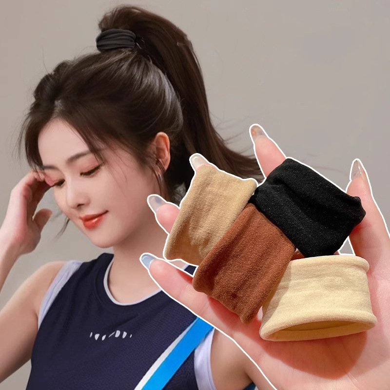 Juego de 4/5 cuerdas para el pelo gruesas y ensanchadas para mujer, coleteros, lazos para el pelo, accesorios para el cabello a la moda