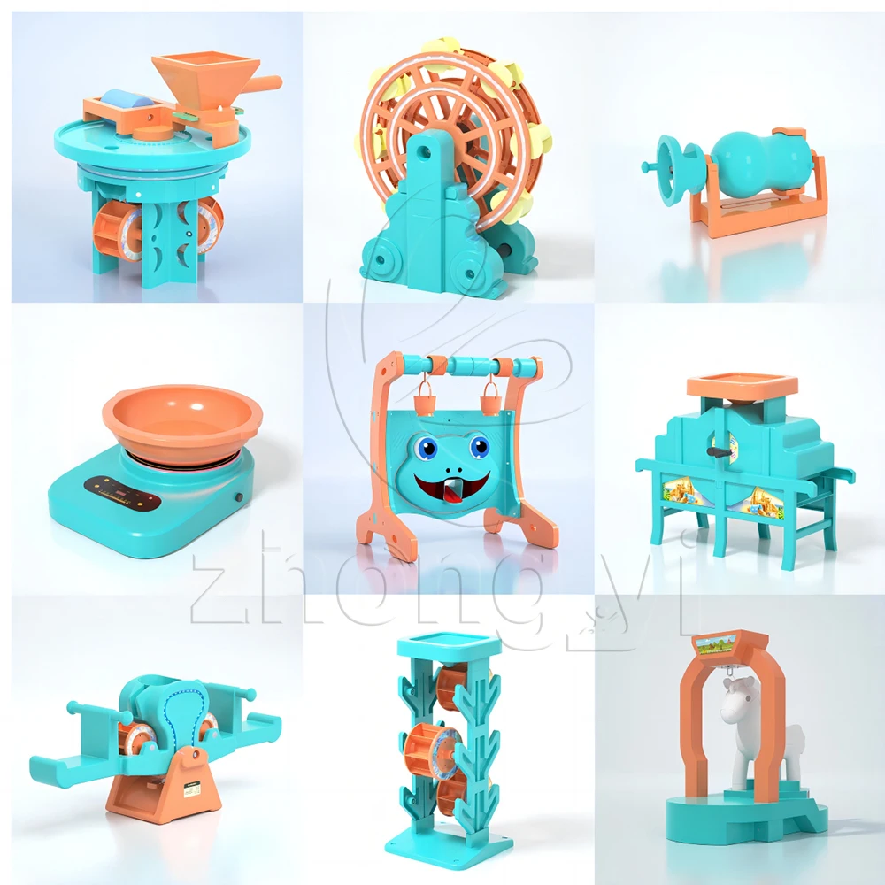 Zhongyi-Máquina de Pipoca Grande com Iluminação, Patente de Diversão, Soft Sand Pit, Brinquedos Indoor e Outdoor Set for Kids