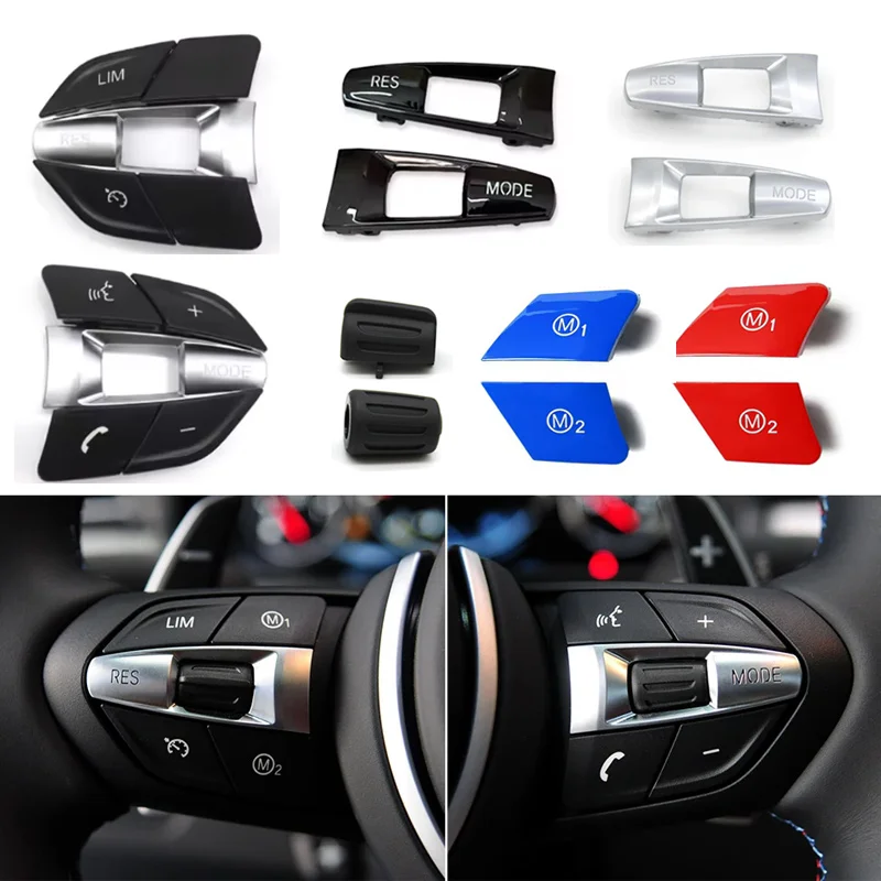 Автомобильный руль RES MODE, крышка кнопки для BMW F10 F11 F30 F31 F34 F01 F02 F07 F06 F12 F25 F26 F15 F16 M2 M3 M4 M5 X5M X6M