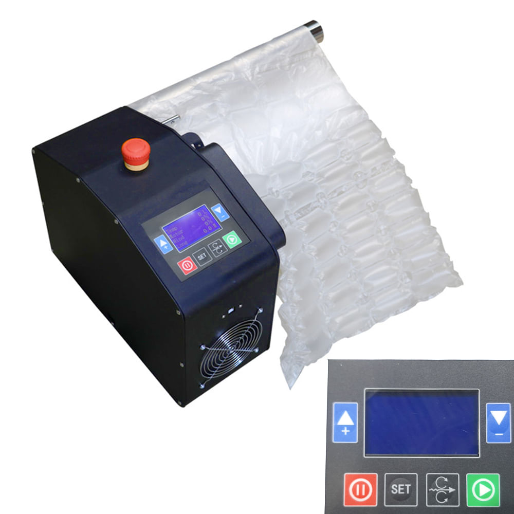 Máquina Enchimento De Ar Almofada Embalar Bolha Automático