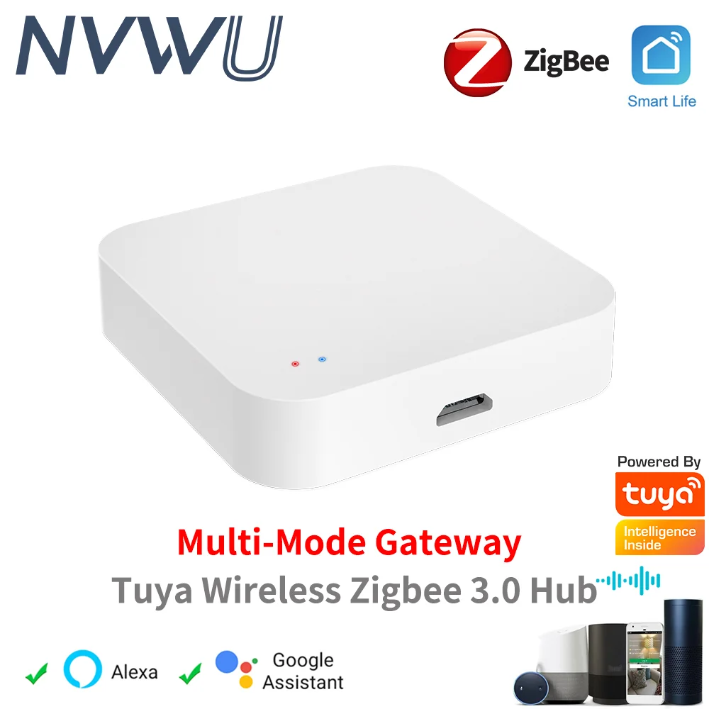 Tuya zigbee hub gateway inteligente wi-fi bluetooth malha muti-mode ponte sem fio para casa inteligente var vida inteligente app controle remoto