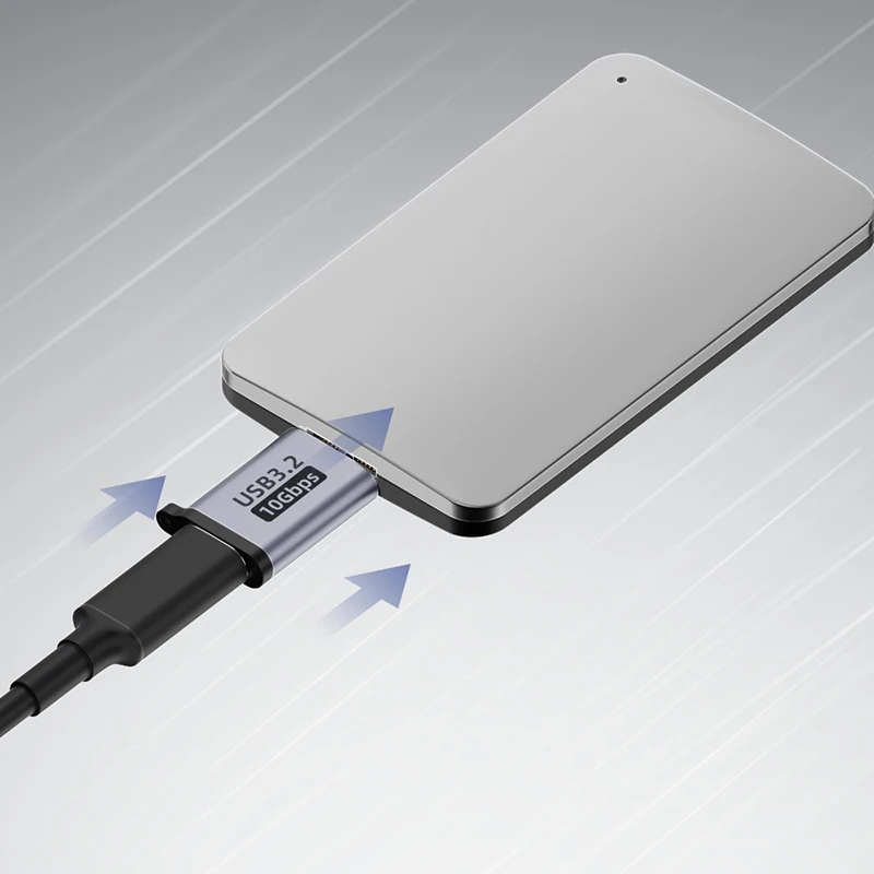 Adaptador Micro B USB C 3,0 macho a tipo C hembra, conector Micro B USB 3,0 tipo C para disco duro externo, adaptador de Cable HDD