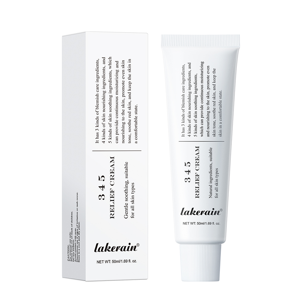 345 Relief Cream Comprehensive solution to skin problems Anti-sugar and antioxidant Brightening skin Improving acne marks Moistu