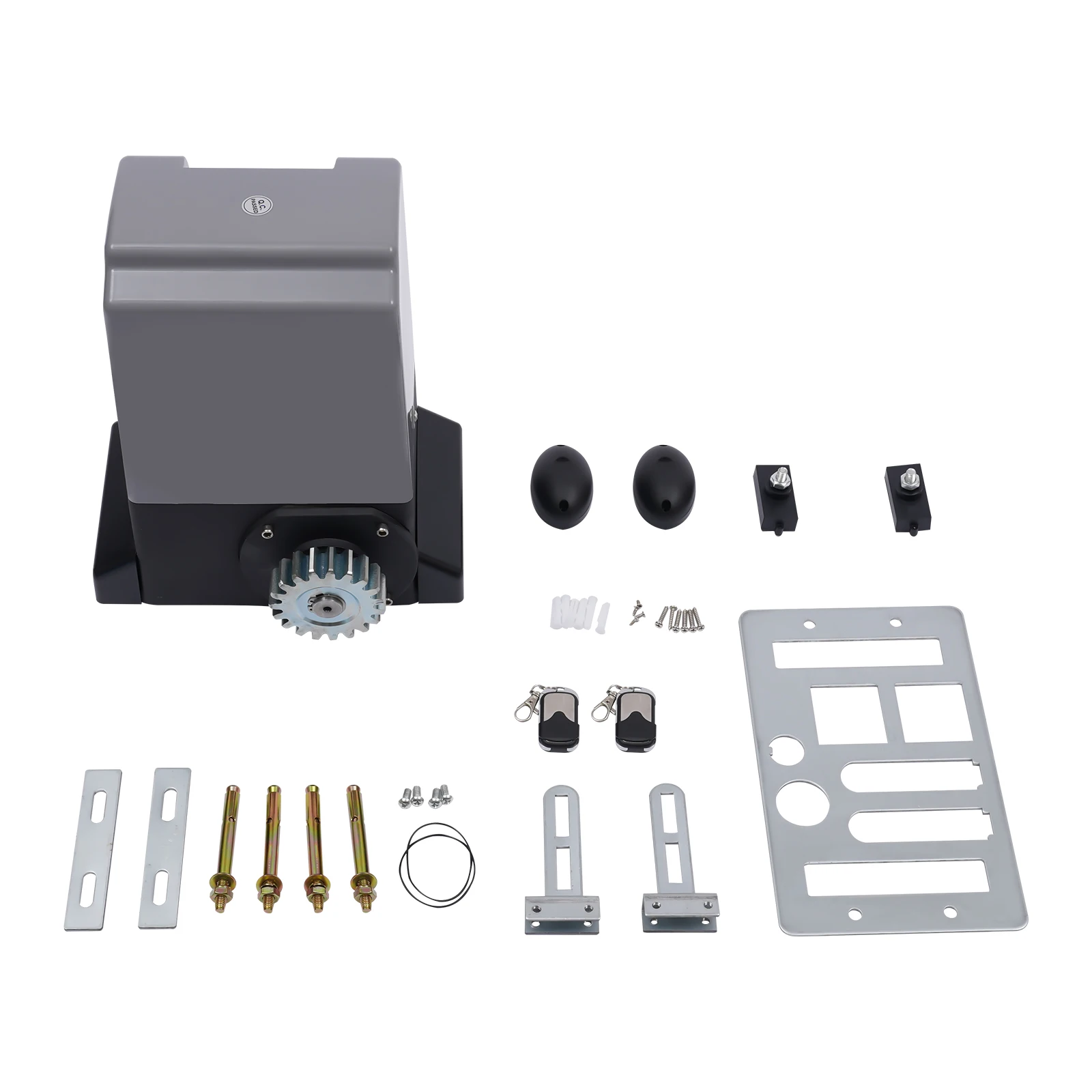 Kit di sicurezza per vialetto con motore apriporta automatico Apricancello scorrevole elettrico Azionamento per cancello scorrevole 220 V Impermeabile esterno (370 W)
