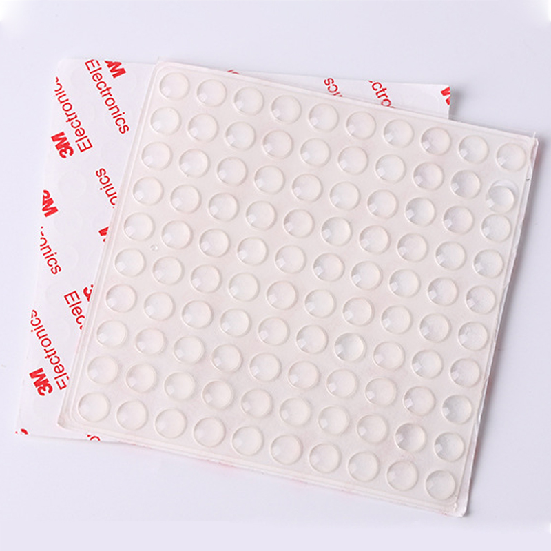 100pcs Silicone Rubber Bumpers Clear Adhesive Round Anti Slip shock Feet Pads Damper for Plaster Contrete Cement Plaster Craft