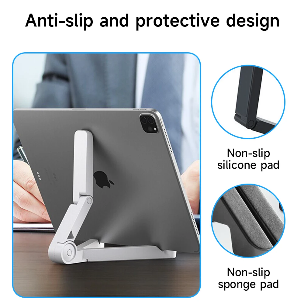 Universal Tablet Stand Easy Portable Phone Fixed Tablet Stand Suitable for For iPadAir Pro 4.7 to 12.9 inch Samsung Xiaomi Stand