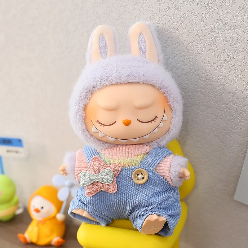 17cm Cute Mini Plush Doll'S Clothes Outfit Accessories For Korea Kpop Exo Labubu Idol Dolls Skirt Hat Clothing DIY Kids Gift