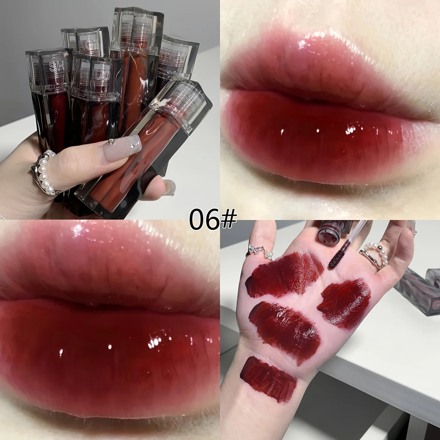 Adorabile smalto per labbra a specchio Bear - Rossetto liquido idratante a lunga durata, che non sbiadisce con texture acquosa - Lussuosa tibia lucida