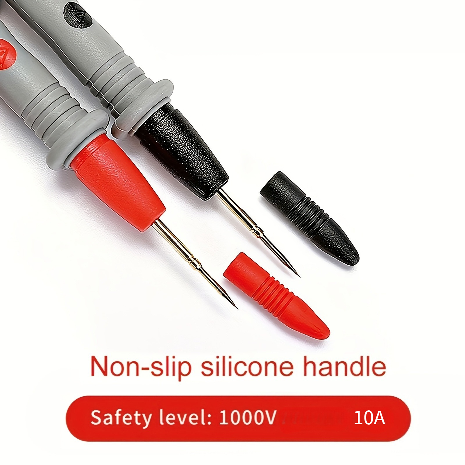 Cables de prueba de sonda multímetro Digital, 1000V, 10A, punta de aguja Universal, multímetro, Cable de sonda de plomo, Cable de pluma