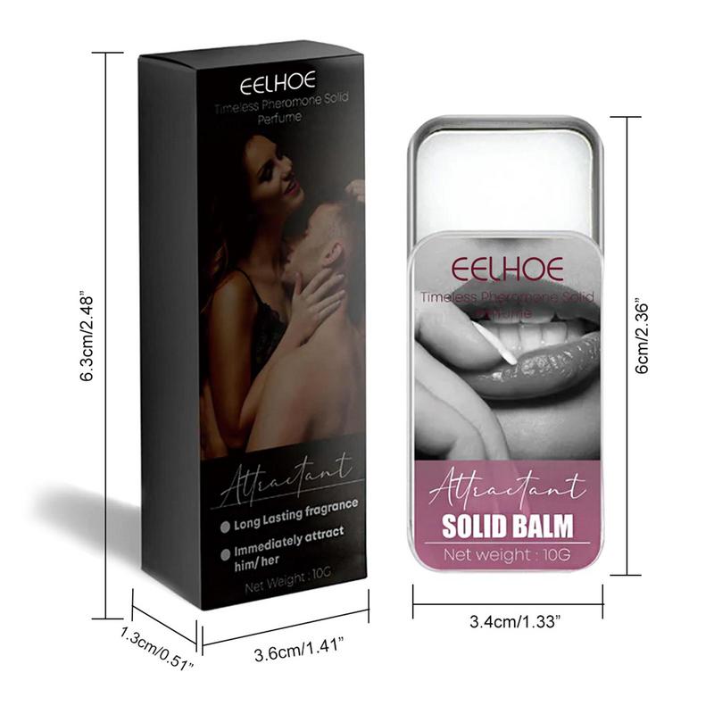 Perfume sólido para mujer, Mini bálsamo sólido portátil de colonia y feromonas para hombre, fragancia Sexy, bálsamo desodorante corporal Natural de larga duración, regalo