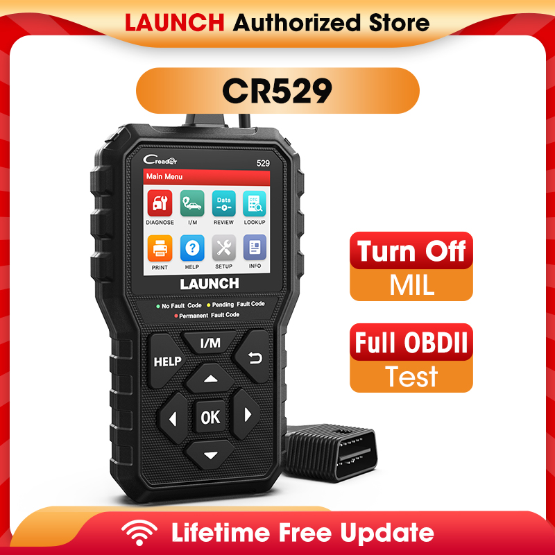 Сканер OBD2 GL LAUNCH CR529, автомобильный диагностический инструмент, считыватель кодов OBDII, считыватель кодов неисправностей, сканер считывания кодов своими руками, Creader 529