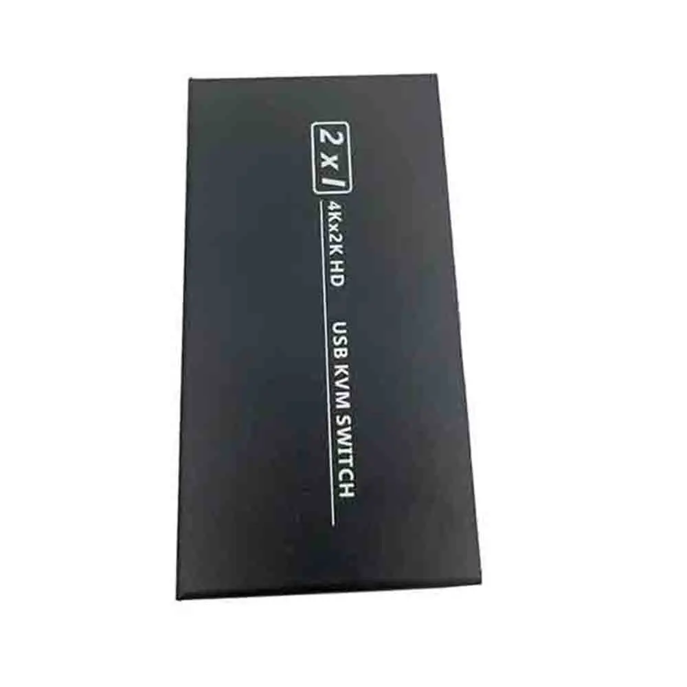 4K*2K KVM 2-in-1 HDMI-compatible/USB KVM Switch Support HD 2 Hosts Share 1 Monitor/Keyboard& Mouse Set Printer Video Display
