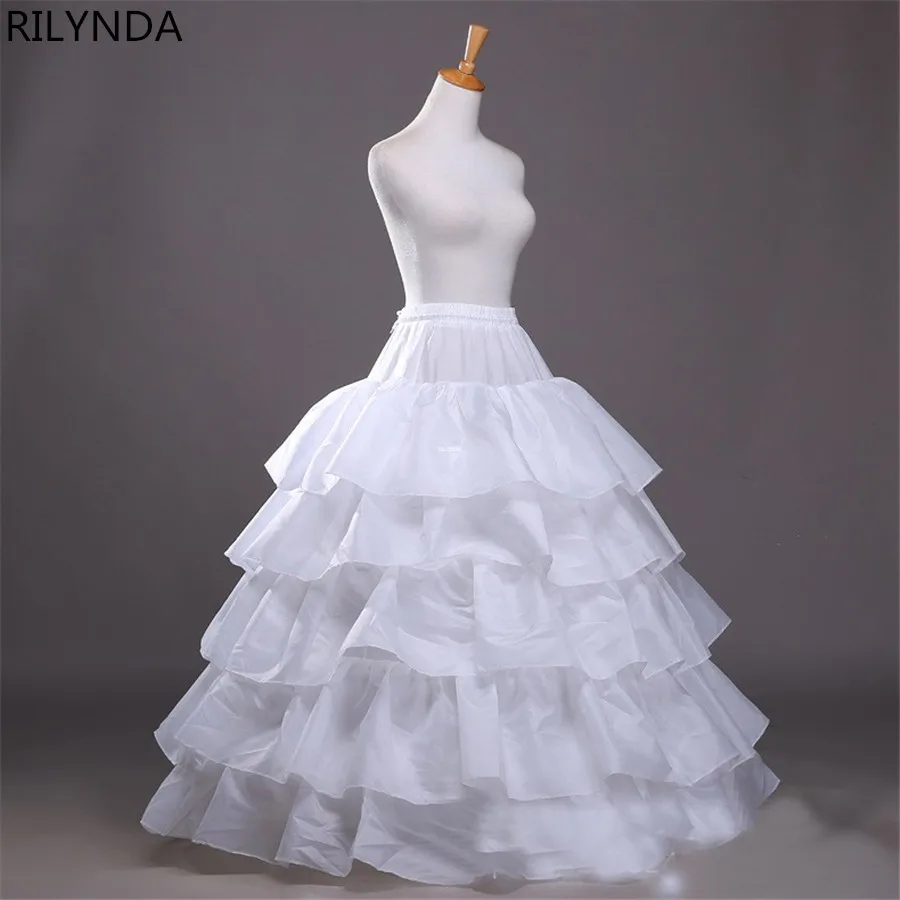Gonna a cerchio a forma intera 5 strati di volant Abito da ballo Sottogonna Sottogonna Slip per abito da sposa Vita regolabile