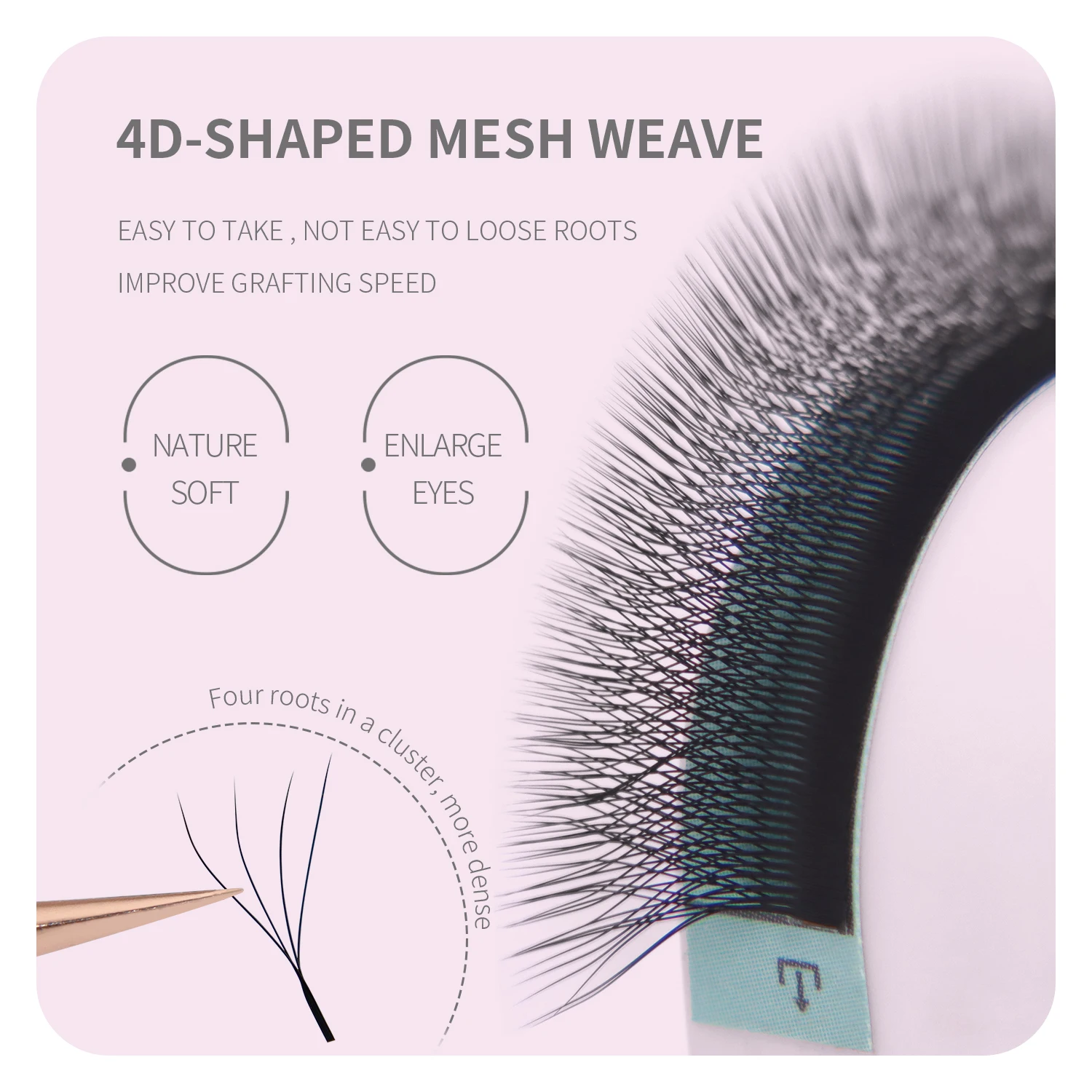 ANNAFRIS Premade Volume Fan YY 3D 4D 5D W-Shaped Lash Automatic Flowering W Lashes Extension Natural Soft Full Dense Mink Lash