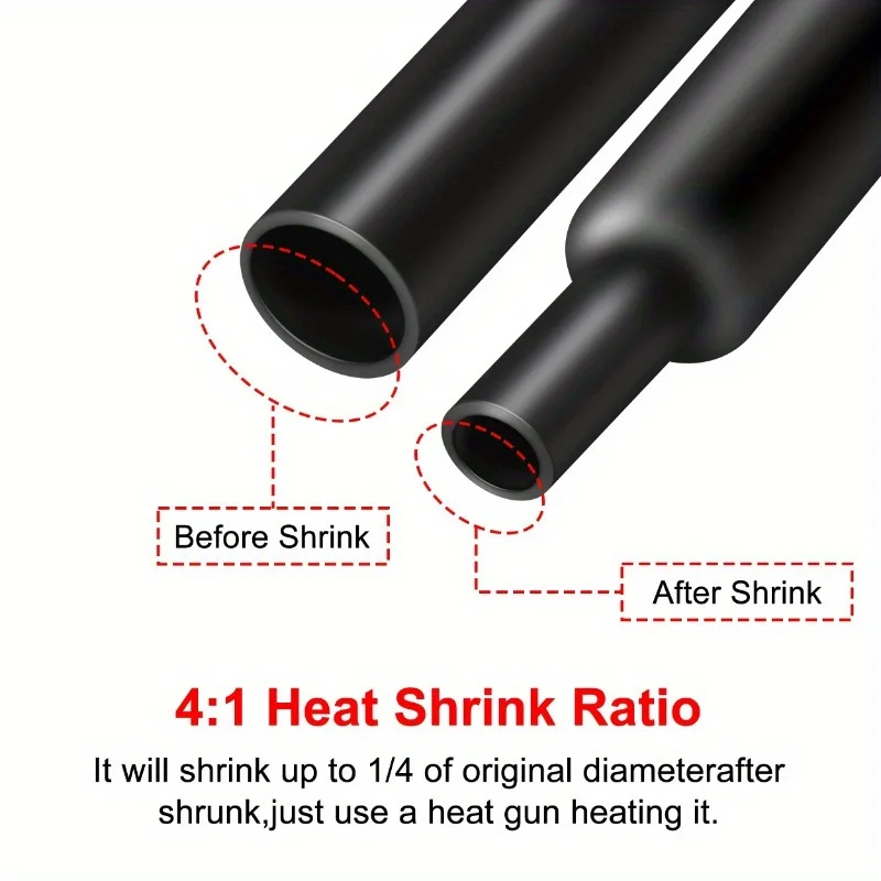 1m 41 Sealing Waterproofing AntiCorrosion Protection And Heat Shrink Tubing For WearResistant And Leak Proof MultiStrand Harness