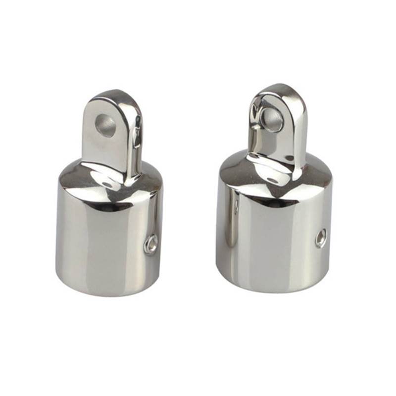 Bimini-bisagra de montaje superior para barco, tapa deslizante de tubo, extremo de ojo externo, accesorios para barcos, 22mm, 25mm
