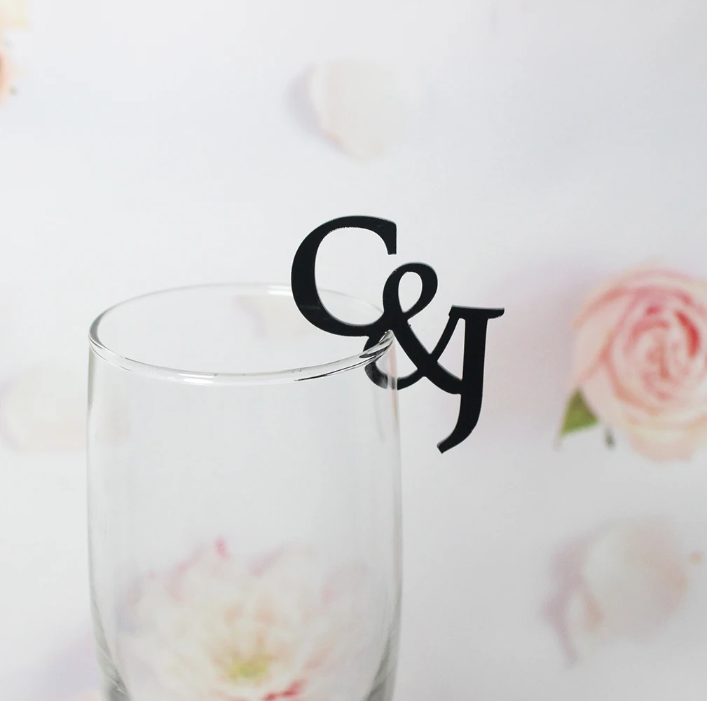 20/50/100 Viên Cá Tính Khắc Cocktail Cuống Khắc Uống Dấu Gương Uống Quyến Rũ Weddiing Toasting Thẻ Uống thẻ