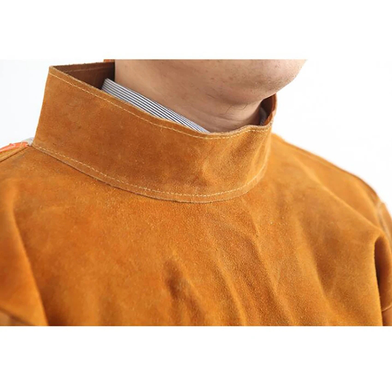 Da Bò Hàn Quần Áo 105CM Dài Nặng Hàn Tạp Dề Bộ Đồ NGỌN LỬA & Chống Mòn Áo Có Tay Dành Cho Nam