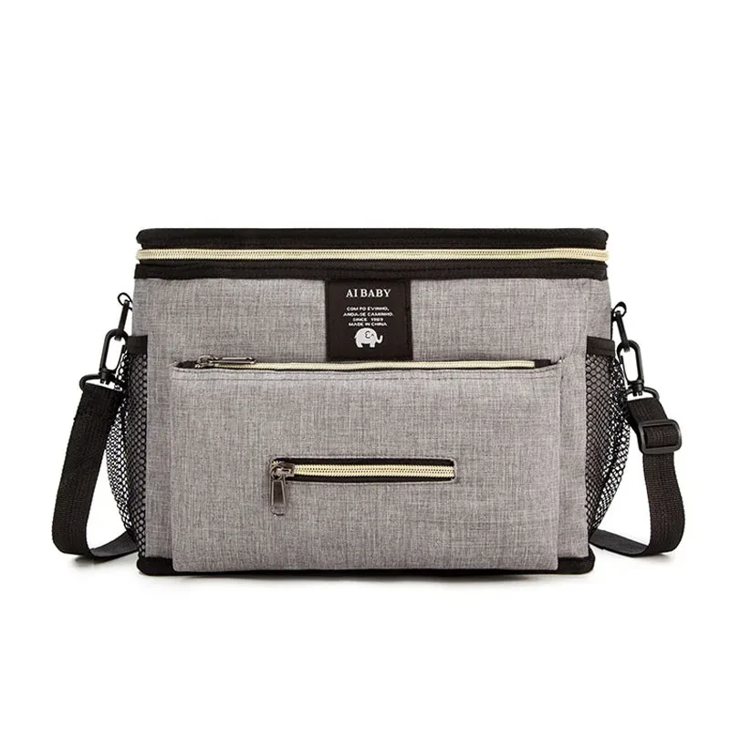 Sac à langer de grande capacité pour poussette de bébé, porte-gobelet, biSantos, accessoires de poussette