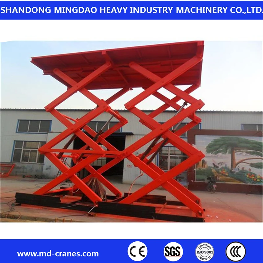 Double Cylinder Hydraulic Scissor Lifting Platform Work Table for Workshop