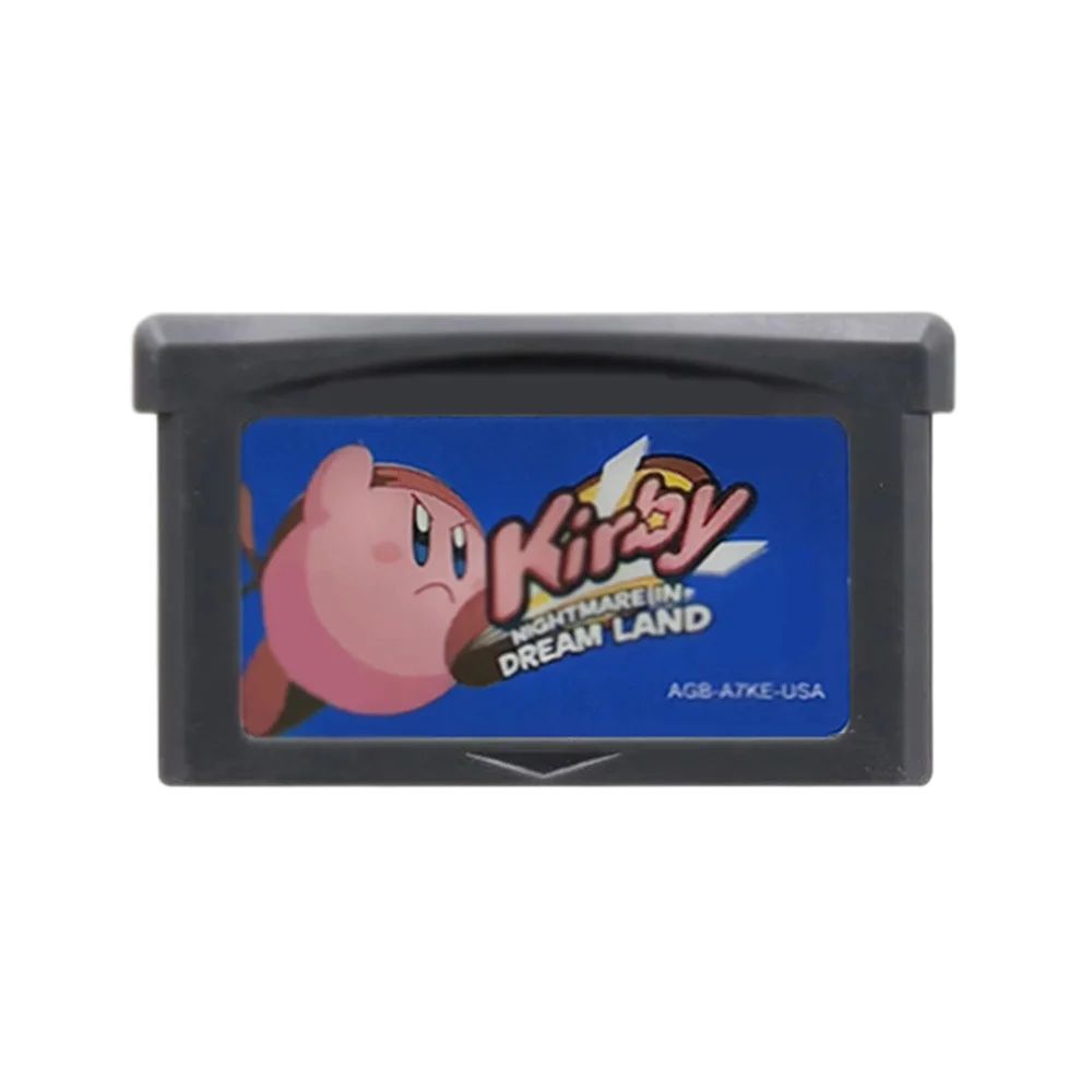 GBA Kirby Game Cartridge 32-Bit-Videospielkonsolenkarte Amazing Mirror Nightmare in Dream Land für GBA NDS