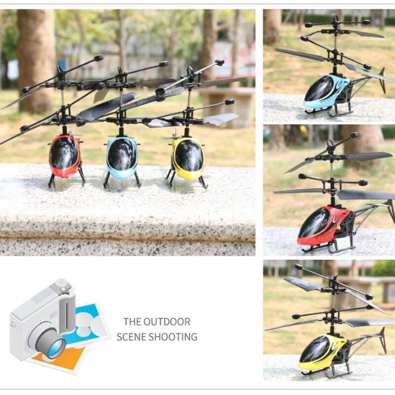 Induction Hovering Safe Fall-resistant Mini Helicopters Toys Rechargeable RC Helicopters Drone Toys Children's Gifts