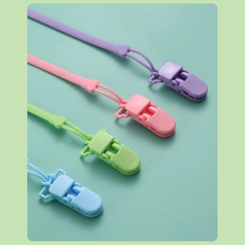 ซิลิโคนโซ่ยึดสําหรับทารก Pacifier Teething คลิปทารกแรกเกิด Teether CHAIN ผู้ถือจุกนมพยาบาลอุปกรณ์เสริม