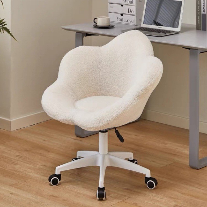 X&D Light Luxury High-end Instagram Style Makeup Stool For Home Use Women's Bedroom Backrest Chair Simple Dressing Stool New Hot
