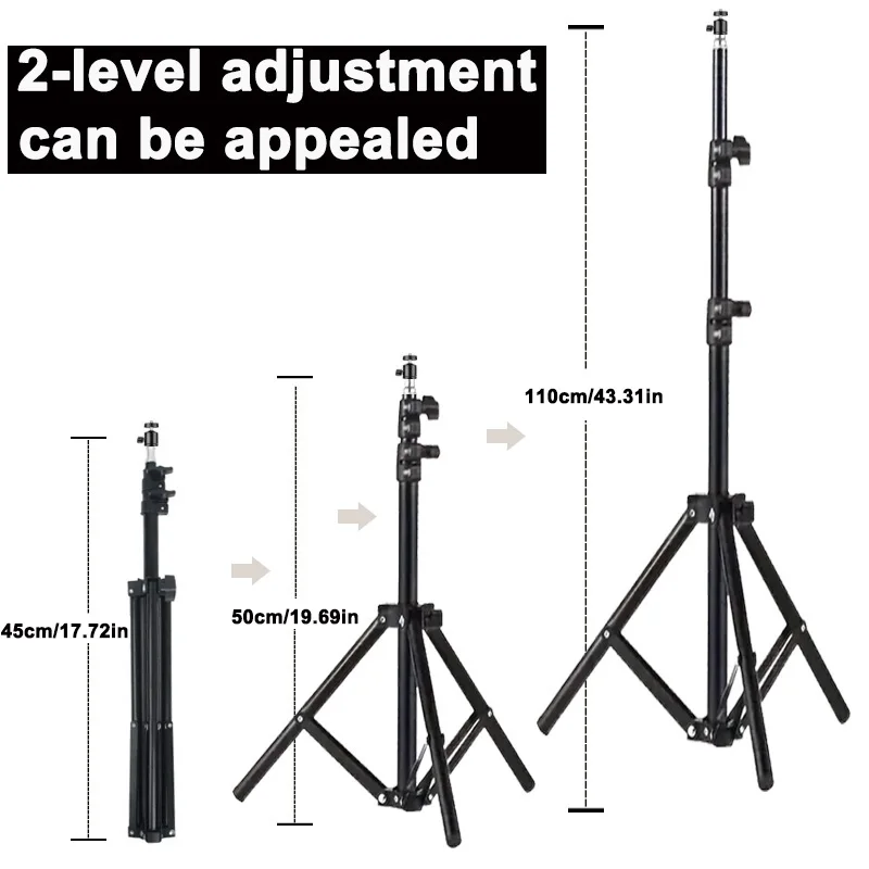 DITONG 110cm 1/4 screw hole Universal Portable Bracket for magcubic HY300 pro Projector Tripod Stand Mount  HY320 mini projector