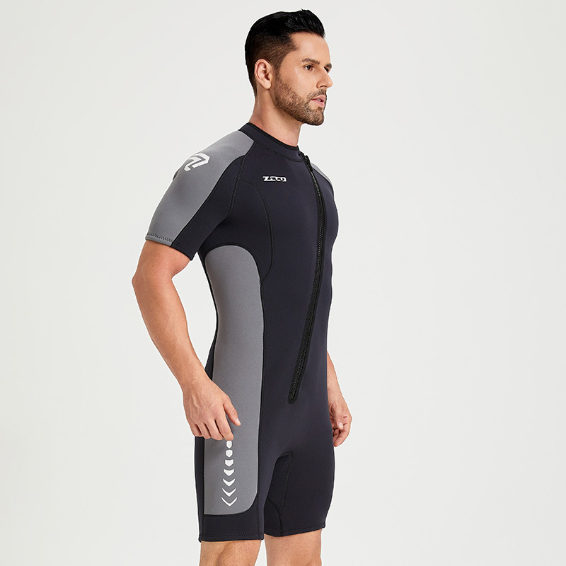 3mm Diving Suit Men's and Women's Short Sleeved Shorts Diving Suit Thickened Warm and Cold Resistant Surfing Suit