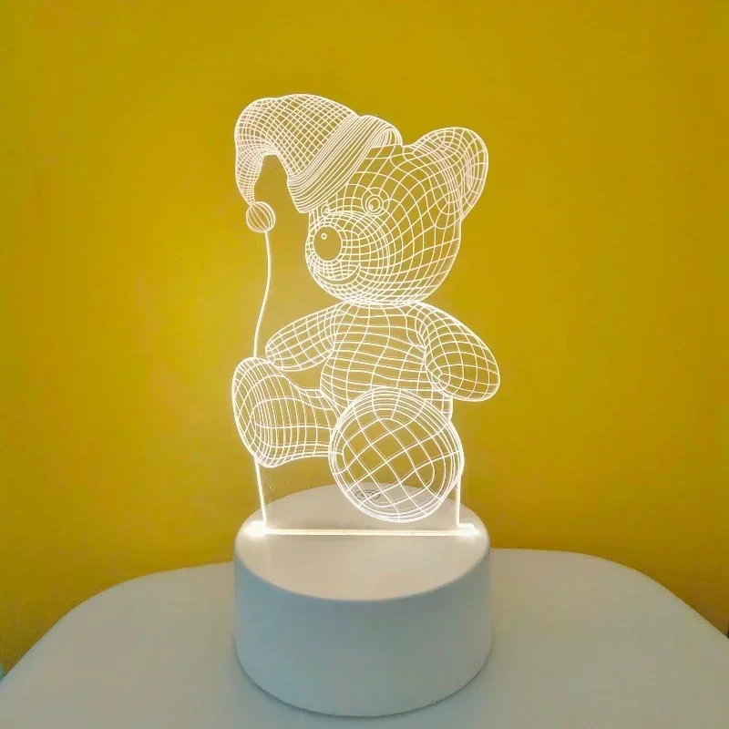 ロマンチックな愛 3D Led ランプ家庭用子供子供の夜の光結婚式の装飾誕生日パーティーバレンタインデーのベッドサイドランプ