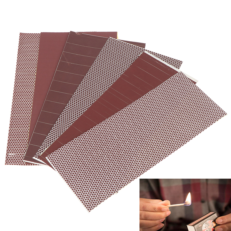 1pcs Matchstick Striker สติกเกอร์กาวตรงกันผิวเปลวไฟกระดาษฟอสฟอรัสแผ่น Match Striker กระดาษ DIY เทียนอุปกรณ์เสริม