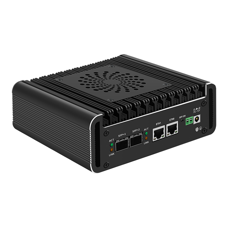Topton Solid Firewall Apparaat 2x10G SFP+ Intel i3 N355 N305 N150 N100 2xi226-V 2.5G Mini PC 2xNVMe DDR5 pfSense Proxmox ESXi