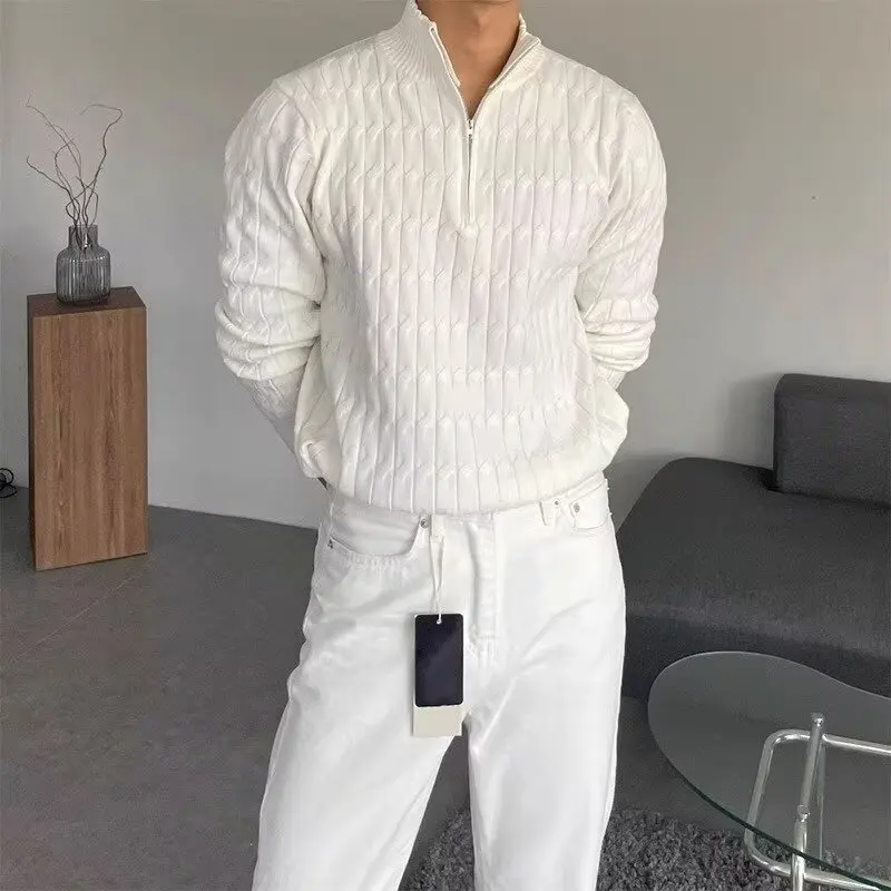 Nachbildung von Luxuspullovern für Herren, Pullover, Jersey, koreanische Bewertungen, viele Kleidung, Strickwaren, Strickjacke, Herbst-Herrenbekleidung, Herrenmantel, Hırka