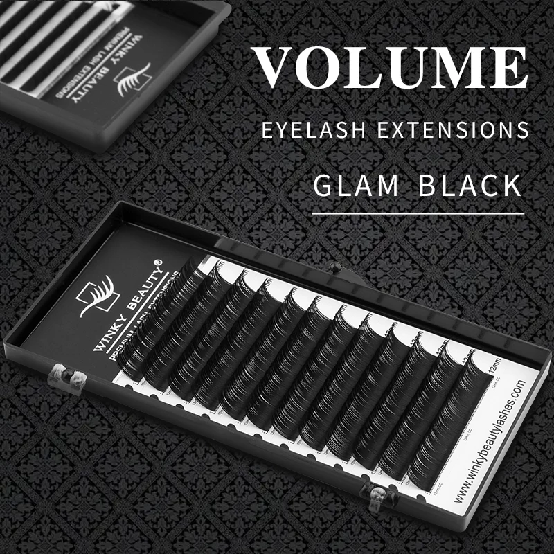 Winky Beauty-extensión de pestañas individuales B/C/CC/D/DD, Cilias de imitación de visón, extensión de pestañas suaves, maquillaje de pestañas con volumen ruso 3D