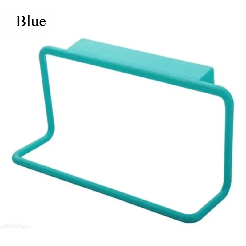 1Pcs Plastic Hanging Holder Towel Rack Cupboard Cabinet Door Back Multifunction  Home Storage Organizer Kitchen Accessories
