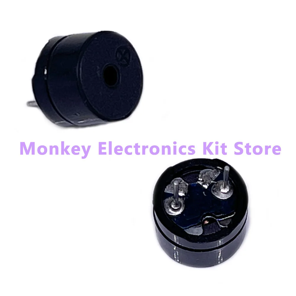 10/20 piezas zumbador pasivo, zumbador activo 12*9,5mm mini, timbre de alarma de tono de pitido continuo largo magnético de 5V para ATmega328P