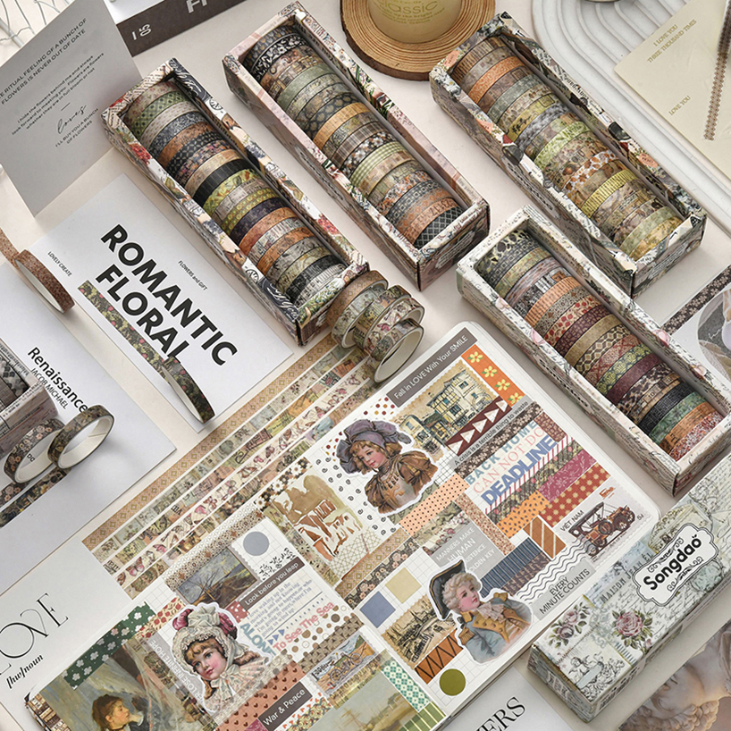 レトロ和紙テープ 20 ロールスクラップブッキング用品 Wasitape 文具 Cinta Adhesiva Decorativa 学用品マスキングテープ