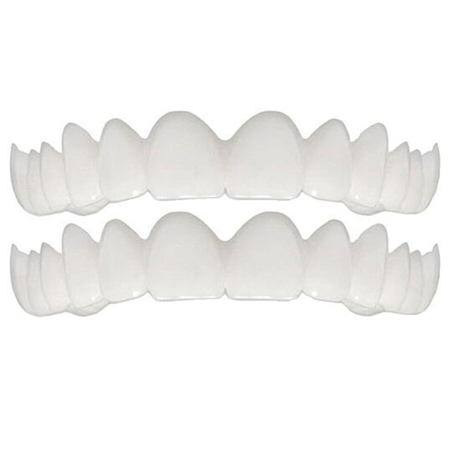 Perfect Fit Teeth Whitening Fake Tooth Cover Snap On Silicone Smile Veneers Teeth Upper Tool False Tooth Cover Oral Hygiene Care