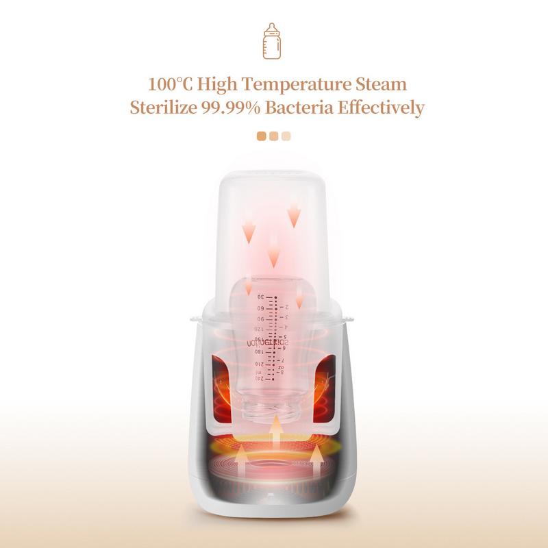 Baby Bottle Warmer para leite, desligamento automático, aquecedor de leite materno, alimentação segura e rápida