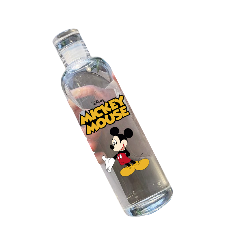 Disney ขวดน้ําความจุสูงแฟชั่นขวดกีฬาแบบพกพาขวดออกกําลังกายกลางแจ้ง Mickey ดื่มขวดเด็กของขวัญ